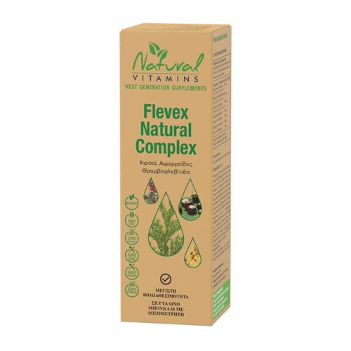 Flevex Natural Complex Κιρσοί, Αιμορροΐδες & Θρομβοβλεβίτιδα Natural Vitamins 50ml