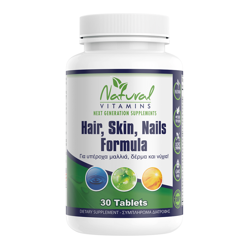 Hair, Nail & Skin Complex 30 Κάψουλες Natual Vitamins