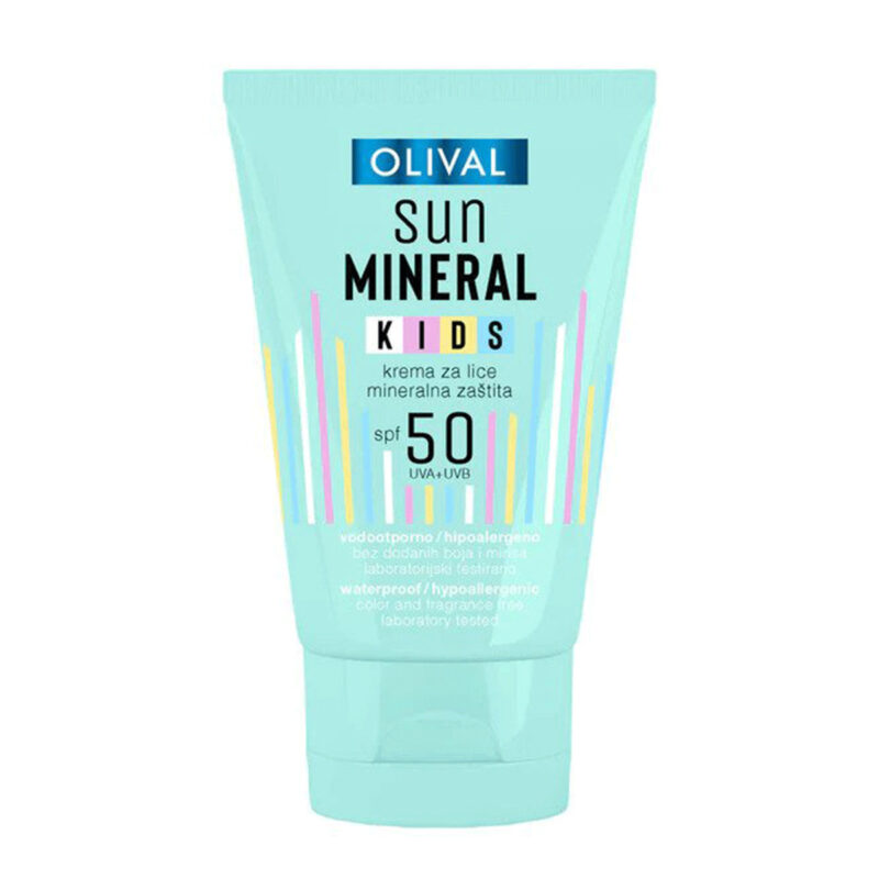 Natural Sun Mineral KIDS Face Cream SPF 50 Παιδική Φυσική Αντηλιακή Κρέμα Προσώπου Olival 50ml
